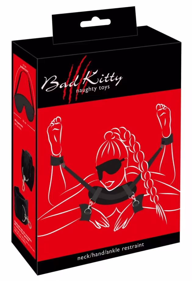 Set bondage gât încheieturi glezne
