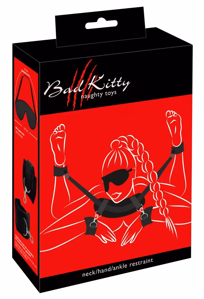 Set bondage gât încheieturi glezne
