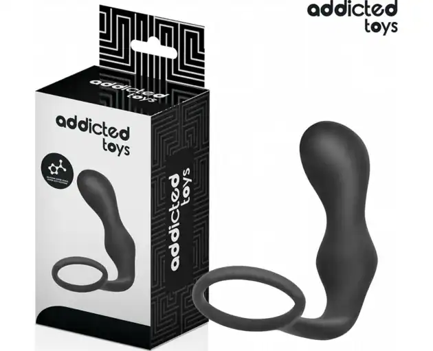 ADDICTED TOYS ANAL PLUG WITH RING SILICONE MODEL 3