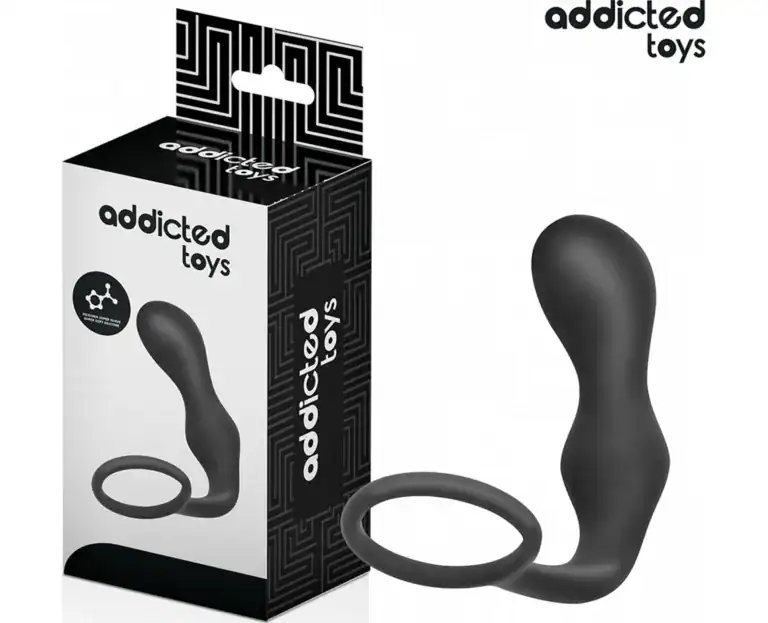 ADDICTED TOYS ANAL PLUG WITH RING SILICONE MODEL 3