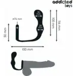 ADDICTED TOYS ANAL PLUG WITH RING SILICONE MODEL 33