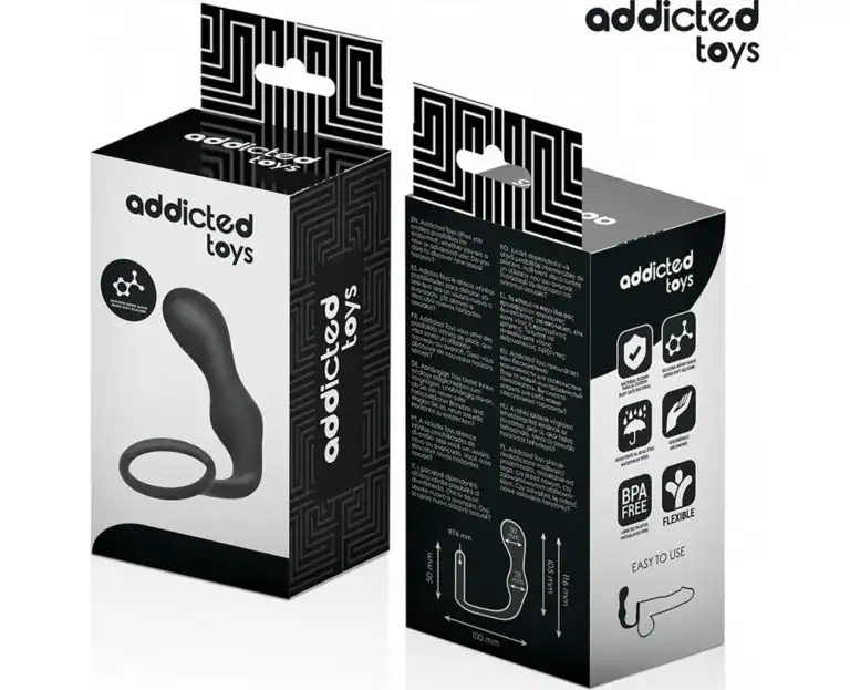 ADDICTED TOYS ANAL PLUG WITH RING SILICONE MODEL 34