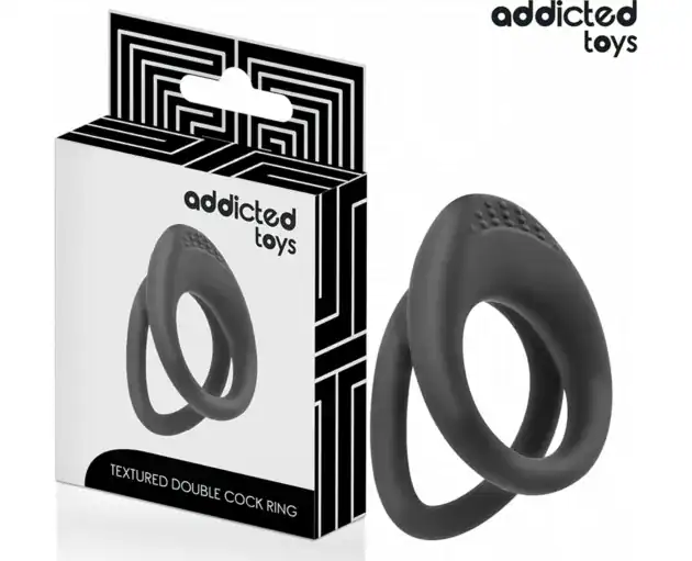 ADDICTED TOYS DOUBLE TEXTURED PENIS RING