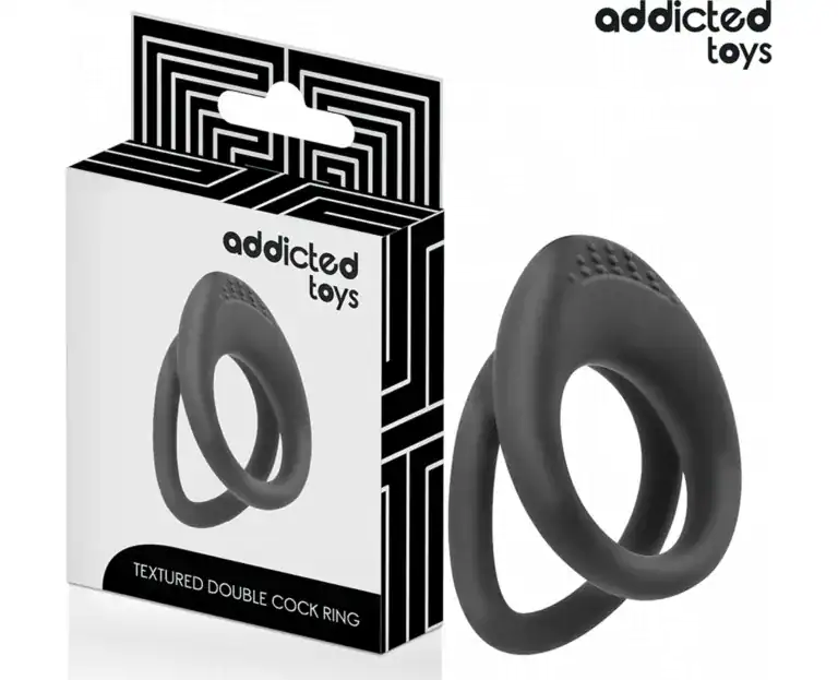 ADDICTED TOYS DOUBLE TEXTURED PENIS RING
