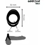 ADDICTED TOYS DOUBLE TEXTURED PENIS RING1
