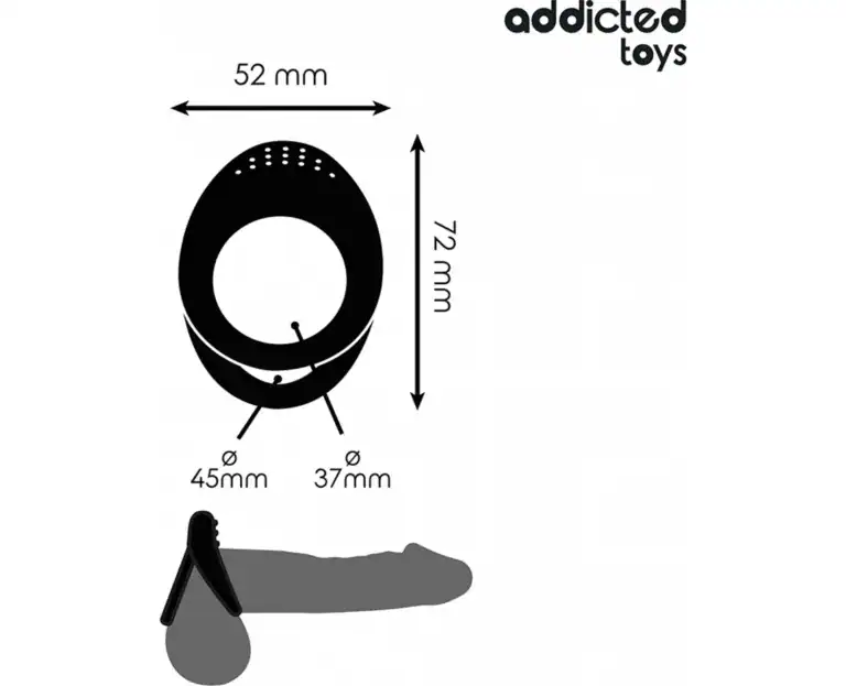 ADDICTED TOYS DOUBLE TEXTURED PENIS RING1