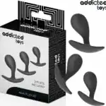 ADDICTED TOYS SET OF 3 ANAL PLUG SILICONE MODEL 3