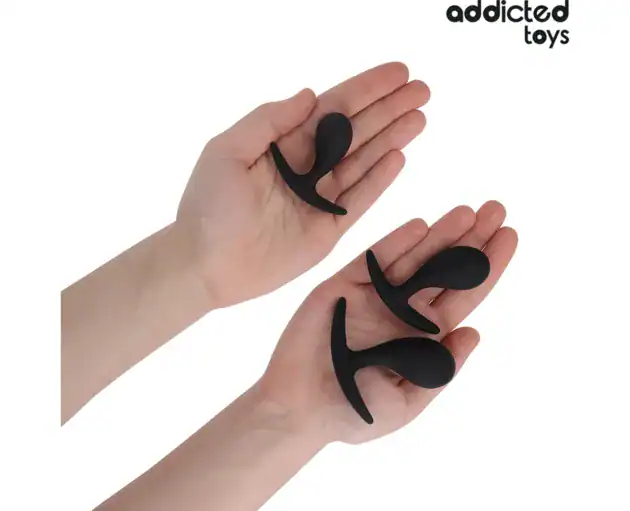 ADDICTED TOYS SET OF 3 ANAL PLUG SILICONE MODEL 32