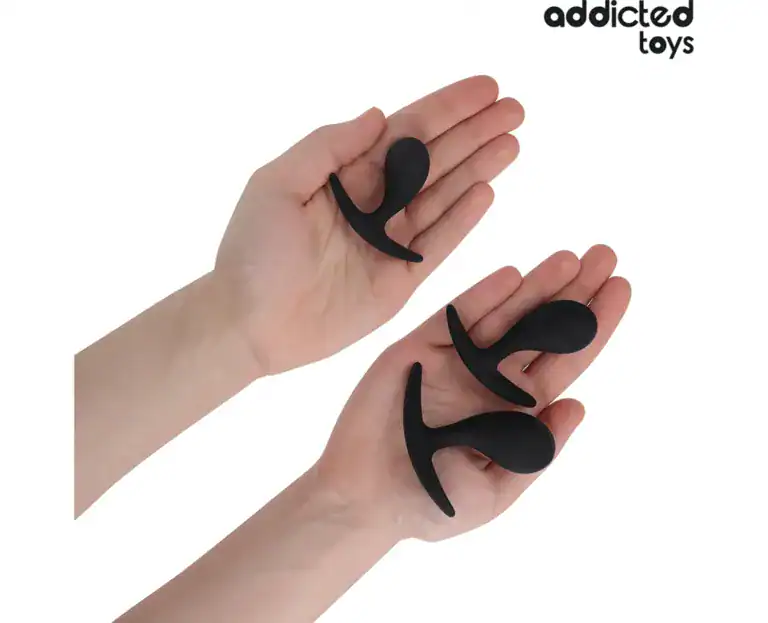 ADDICTED TOYS SET OF 3 ANAL PLUG SILICONE MODEL 32
