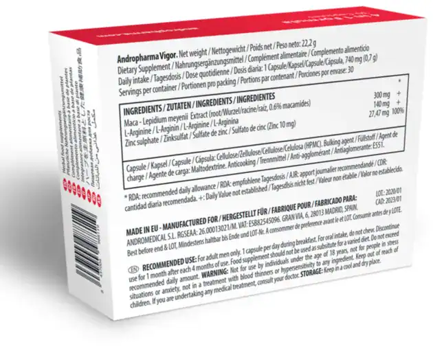 ANDROPHARMA VIGOR LIBIDO ENHANCING SUPPLEMENT1