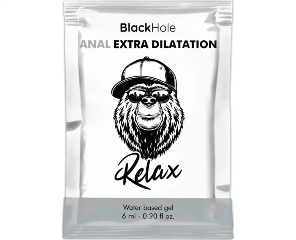 Lubrifiant anal pe bază de apă monodoza Black Hole Anal Relax