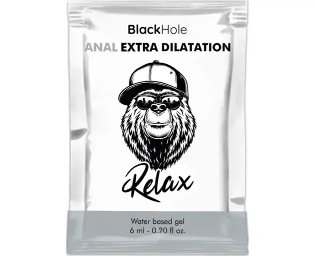 Lubrifiant anal pe bază de apă monodoza Black Hole Anal Relax