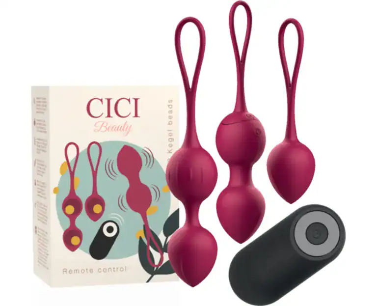 CICI BEAUTY PREMIUM SILICONE 3 VIBRATING KEGEL BEADS REMOTE CONTROL3
