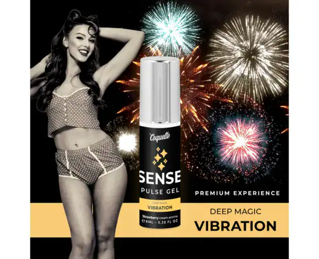 COQUETTE CHIC DESIRE PULSE GEL STRAWBERRY MAGIC VIBRATION PREMIUM 6ML1