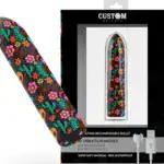 CUSTOM BULLETS RECHARGEABLE SKULL MAGNETIC BULLET 10 INTENSITIES