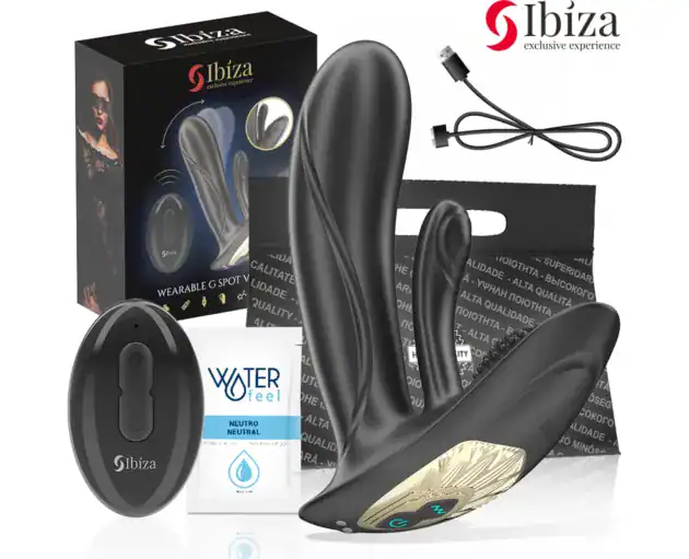 IBIZA WEARABLE VIBRATOR WITH G SPOT AND CLITORIS STIMULATION WITH REMOTE CONTROL