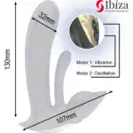 IBIZA WEARABLE VIBRATOR WITH G SPOT AND CLITORIS STIMULATION WITH REMOTE CONTROL2
