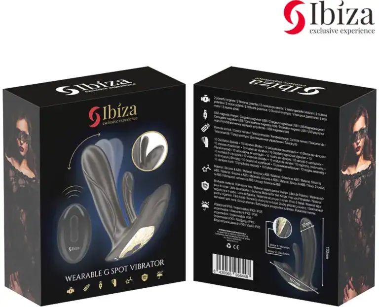 IBIZA WEARABLE VIBRATOR WITH G SPOT AND CLITORIS STIMULATION WITH REMOTE CONTROL4