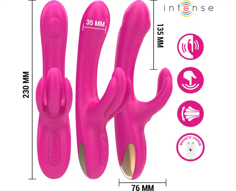 INTENSE BRITNEY MULTIFUNCTION RABBIT VIBRATOR 23 CM PINK1