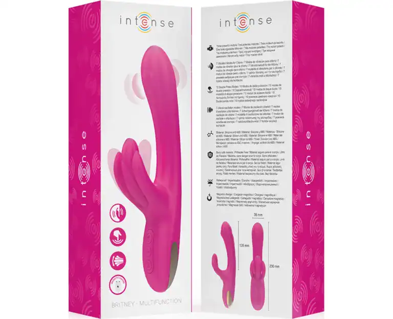INTENSE BRITNEY MULTIFUNCTION RABBIT VIBRATOR 23 CM PINK3
