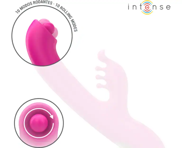 INTENSE CHRISTINA MULTIFUNCTION RABBIT VIBRATOR 22.5 CM PINK4