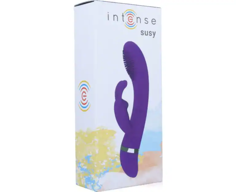 INTENSE SUSY SILICONE RABBIT LILAC OSCILLATING VIBRATOR3