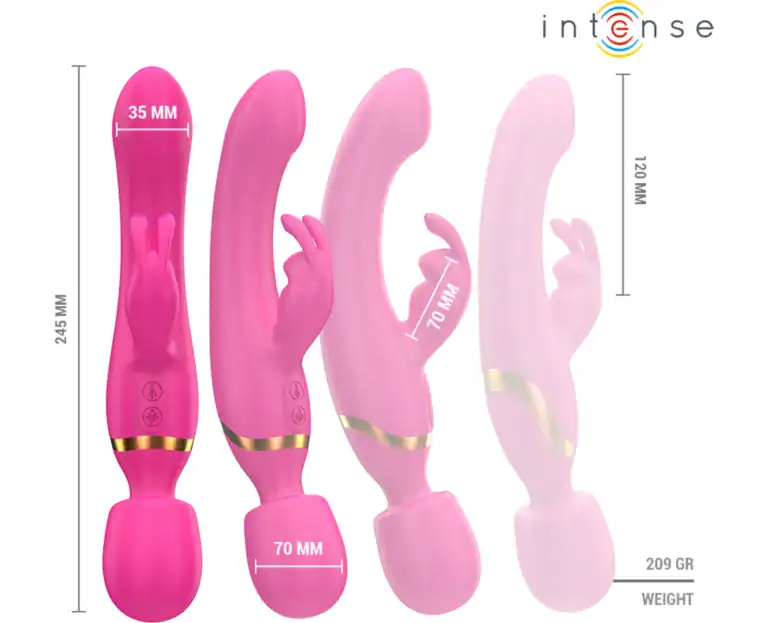 INTENSE WINONA DOUBLE VIBRATOR RABBIT WAND5