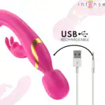 INTENSE WINONA DOUBLE VIBRATOR RABBIT WAND6