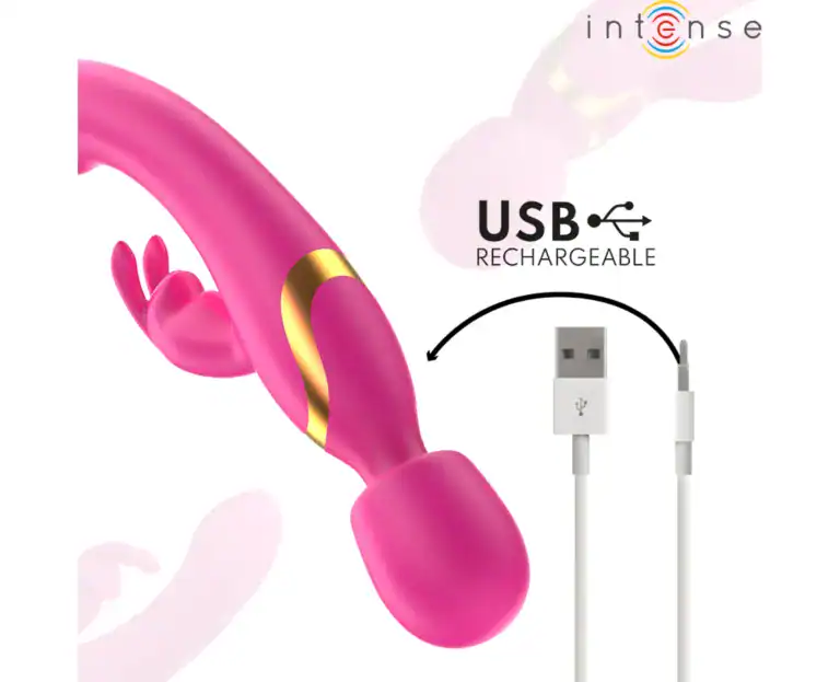 INTENSE WINONA DOUBLE VIBRATOR RABBIT WAND6