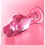 NEBULA SERIES BY IBIZA MODEL 6 ANAL PLUG BOROSILICATE GLASS PINK 12.5 CM O 4 CM1