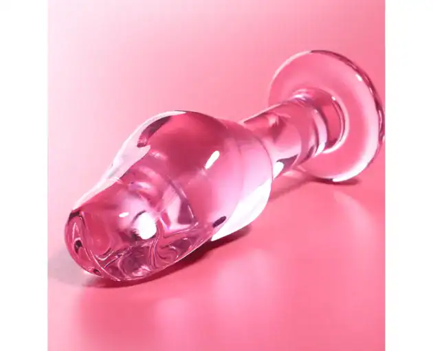 NEBULA SERIES BY IBIZA MODEL 6 ANAL PLUG BOROSILICATE GLASS PINK 12.5 CM O 4 CM1