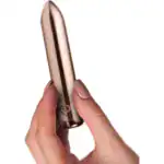 ROCKS OFF RECHARGEABLE VIBRATING BULLET GOLDEN ROSE1