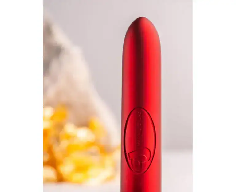 ROCKS OFF RO 90 SCARLET VELVET VIBRATING BULLET RED1