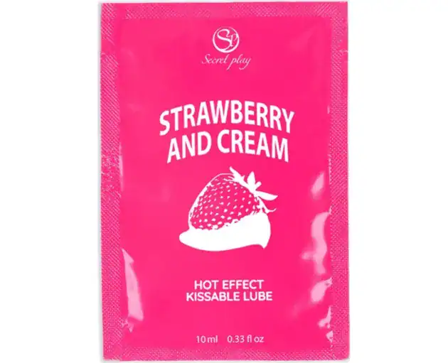 SECRETPLAY SINGLE DOSE LUBRICANT STRAWBERRIES CREAM 10 ML