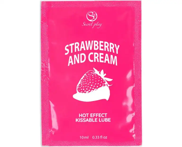 SECRETPLAY SINGLE DOSE LUBRICANT STRAWBERRIES CREAM 10 ML