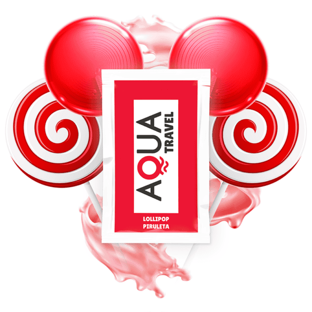 Aqua Travel – Lubrifiant pe Bază de Apă cu Aromă Lollipop 6 ml