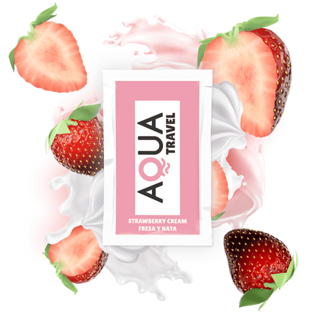 Aqua Travel – Lubrifiant pe Bază de Apă cu Aromă Căpșuni