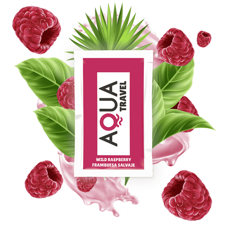 Aqua Travel – Lubrifiant pe Bază de Apă cu Aromă Zmeură 6 ml