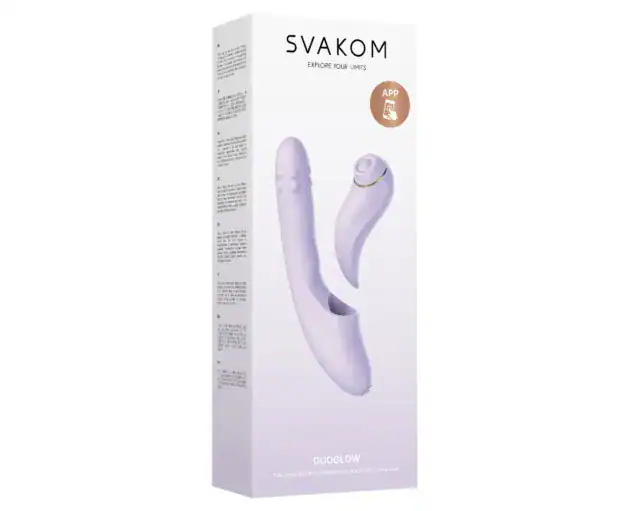 Vibrator 2 în 1 - Duo Glow - Svakom Sexshop Online