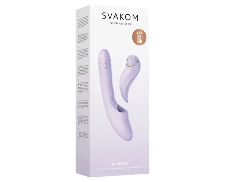 Vibrator 2 în 1 - Duo Glow - Svakom Sexshop Online