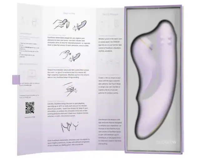 Vibrator 2 în 1 - Duo Glow - Svakom Sexshop Online