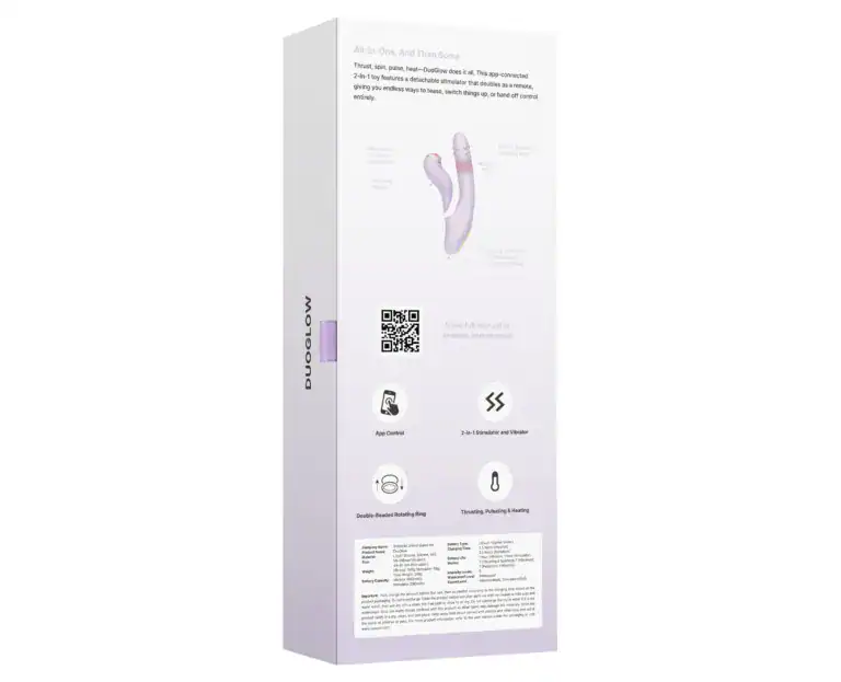 Vibrator 2 în 1 - Duo Glow - Svakom Sexshop Online