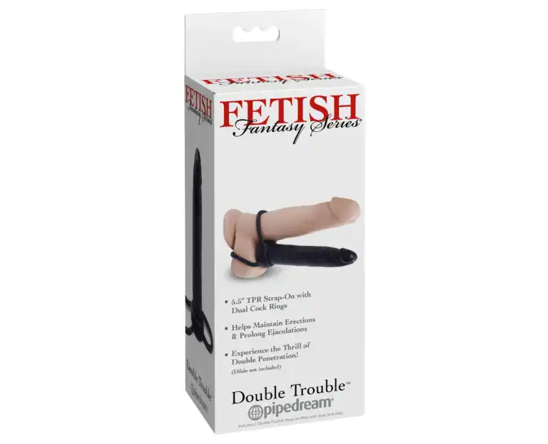 inel pentru penis cu dildo anal