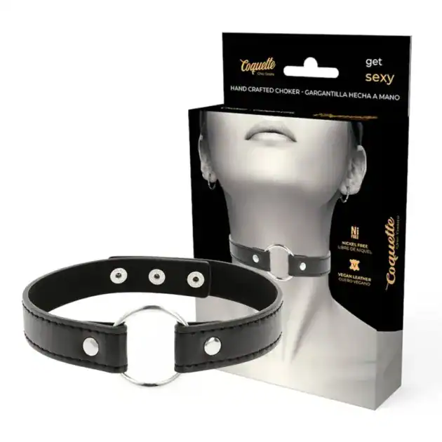 Colier din Piele Vegană pentru Femei Coquette Chic Desire – Accesoriu Intim