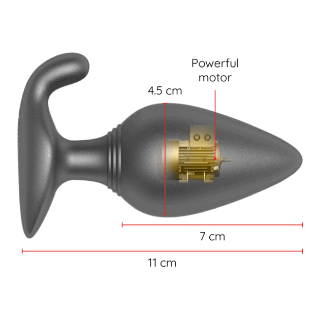 Dop anal vibrator „Rio”, control prin aplicație „Oninder”1