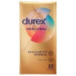 Durex Real Feel – Prezervative fără Latex (pachet de 10)1