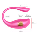 Ou Vibrator NAIROBI PINK, cu control prin aplicație gratuită – ONINDER2