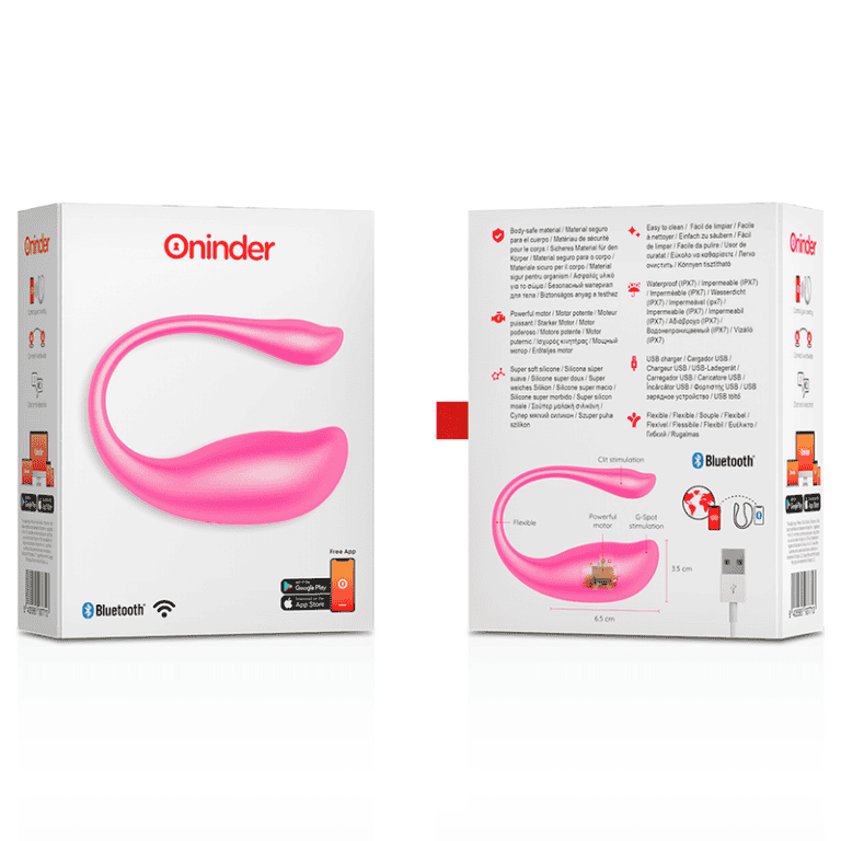 Ou Vibrator NAIROBI PINK, cu control prin aplicație gratuită – ONINDER3