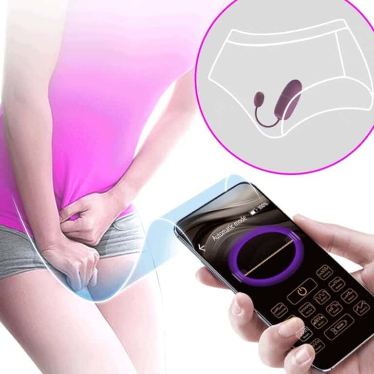Ou Vibrator NYMPH MOV cu Control prin Aplicație – PRETTY LOVE5