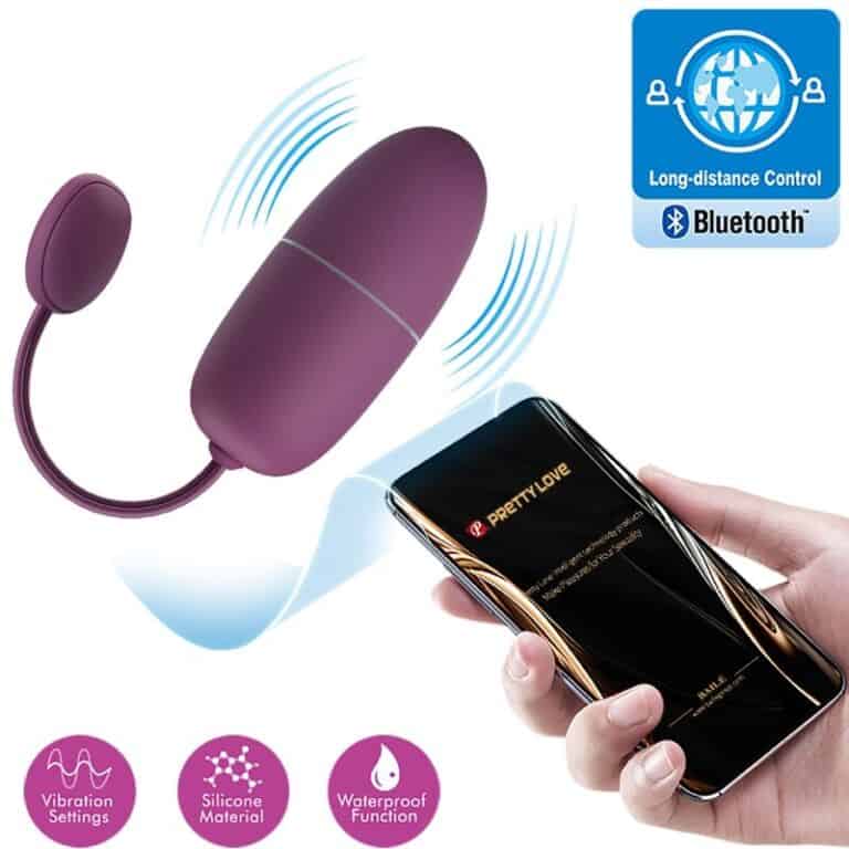 Ou Vibrator NYMPH MOV cu Control prin Aplicație – PRETTY LOVE6